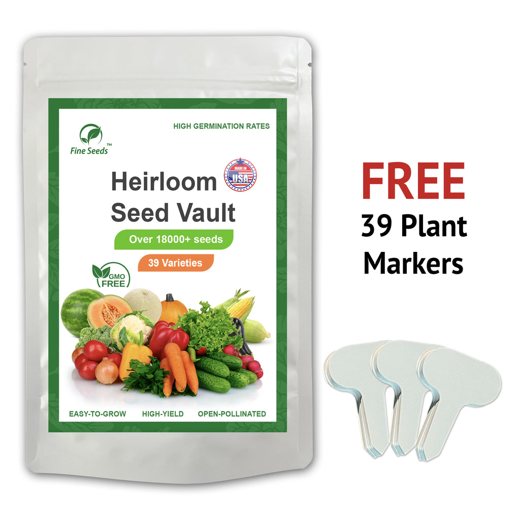 open seed vault herb garden Heirloom Vegetable Seeds Survival Garden Kit