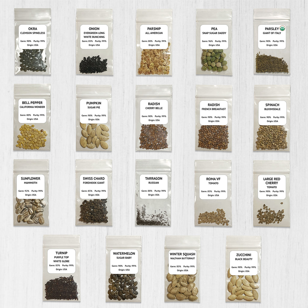 garden seeds usa Heirloom Vegetable Seeds Survival Garden Kit